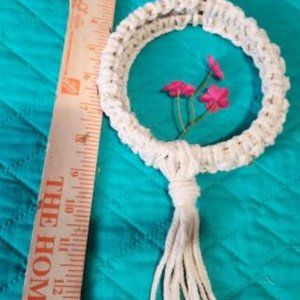 Handmade Small White Flower/Succulant Display